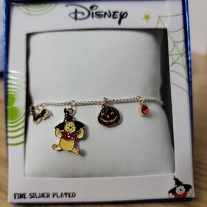 Winnie the Pooh Halloween Silver Plated Adjustable Bracelet NIB